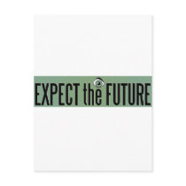 Extect The Future Logo postcards