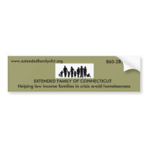 EXTENDED FAMILY OF CONNECTICUT bumper stickers by efconn EXTENDED FAMILY OF CONNECTICUT bumper stickers
