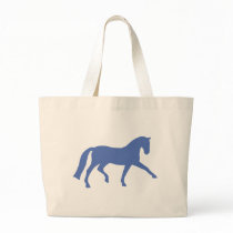 Extended Trot Dressage Horse (blue) bags by dogsandhorses Extended Trot Dressage Horse (blue) bags