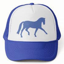 Extended Trot Dressage Horse (blue) hats by dogsandhorses Extended Trot Dressage Horse (blue) hats