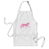 Extended Trot Dressage Horse (pink) aprons by dogsandhorses Extended Trot Dressage Horse (pink) aprons