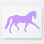 Extended Trot Dressage Horse (purple) Mouse Mats