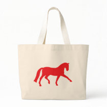 Extended Trot Dressage Horse (red) bags by dogsandhorses Extended Trot Dressage Horse (red) bags