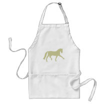 Extended Trot Dressage Horse (sage green) aprons by dogsandhorses Extended Trot Dressage Horse (sage green) aprons