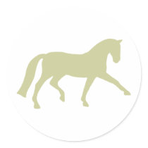 Extended Trot Dressage Horse (sage green) stickers by dogsandhorses Extended Trot Dressage Horse (sage green) stickers
