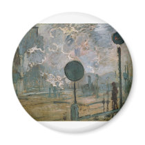 Exterior of Saint-Lazare Station (1877) magnets