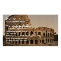 Exterior of the Coliseum, Rome, Italy classic Phot Business Card Template