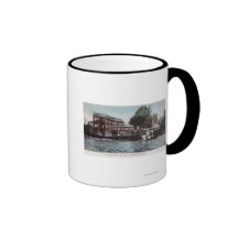 Exterior View of a Sanitarium on Bay Shore Mugs