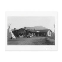 Exterior View of an Native American Tribal Post Card