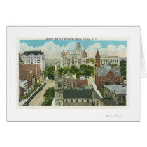Exterior View of Capitol Hill and Official Card