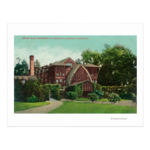 Exterior View of Hearst Hall, U of CA Post Card