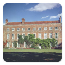 Exterior view of Low Middleton Hall Square Sticker