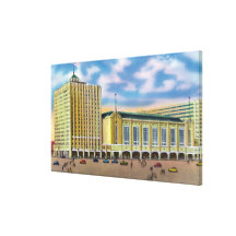 Exterior View of North Station, Hotel Manger Gallery Wrap Canvas
