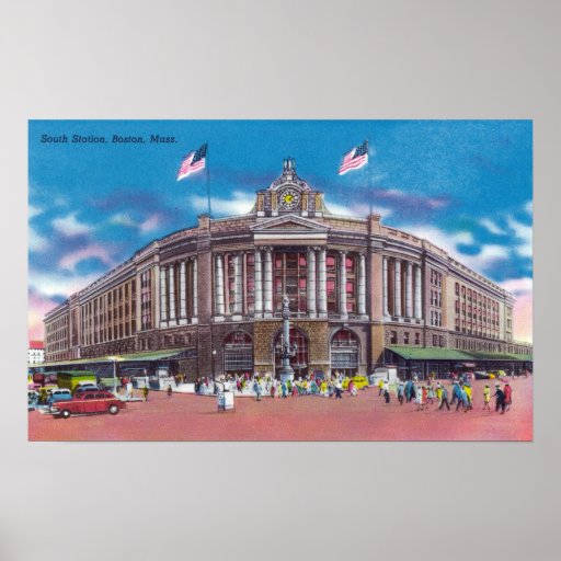 Exterior View of South Station Print