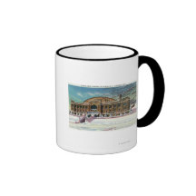 Exterior View of the Olympic Arena in Winter Mug