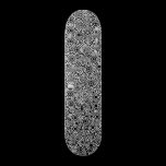 Exterminated Alien Circuit - White on Black skateboards