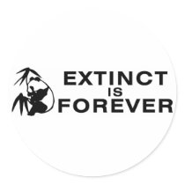 Extinct Is Forever stickers by PreciousDesigns Extinct Is Forever stickers