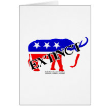 Extinct Republican Greeting Card