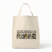Extinction Is Forever Canvas Bags