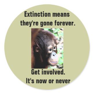 Extinction sticker sticker