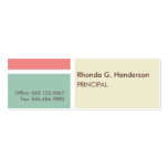 Extra small modern color block beige professional business card templates