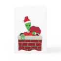 Extra-Terrestrial Santa cards