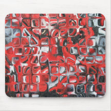 Extracto del rojo, negro y gris tapetes de ratones