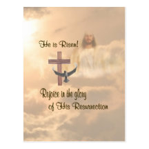 Extraordinary He is Risen Postcard