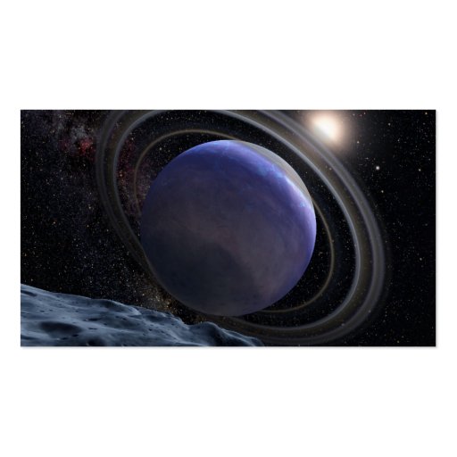 Extrasolar Planet Business Card Template (back side)