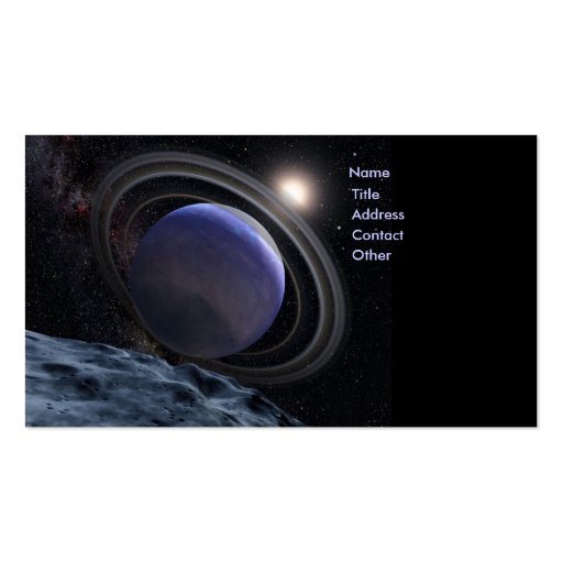 Extrasolar Planet Business Card Template
