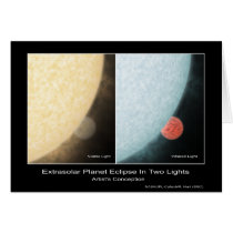Extrasolar Planet Eclipse in Two Lights – Artist’s cards
