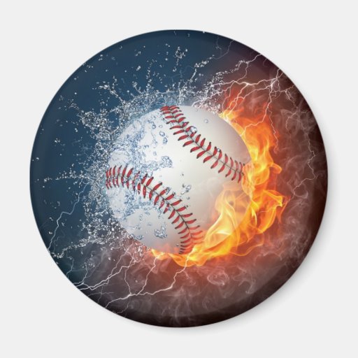 Extreme Baseball Refrigerator Magnets
