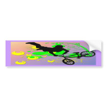 Extreme Biking Bumper Sticker