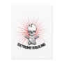 Extreme Bowling Skull & Cross Pins Post Card