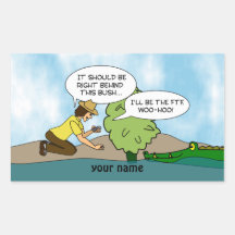 Extreme Cache Geocaching Cartoon Custom Sticker