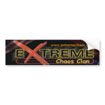 extreme chaos bumper sticker bumper stickers