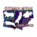 Extreme Corgi Women's Black T-Shirt