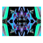 Extreme Designs Colorful Geometric Bold Dramatic Postcard