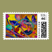 Extreme Floral postage