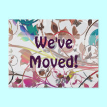 Extreme Floral - White Background postcards