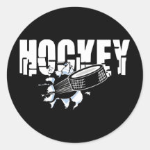 Extreme Hockey Round Stickers