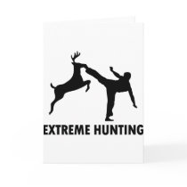Extreme Hunting Deer Karate Kick Card