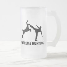 Extreme Hunting Deer Karate Kick Coffee Mugs