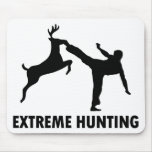 Extreme Hunting Deer Karate Kick Mousepads