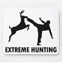 Extreme Hunting Deer Karate Kick Mousepads