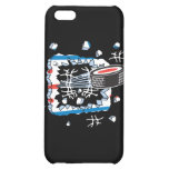 extreme ice hockey puck ripping through cover for iPhone 5C