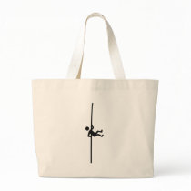 extreme mountain climber icon tote bag
