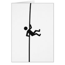 extreme mountain climber icon card