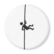 extreme mountain climber icon magnet