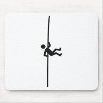 extreme mountain climber icon mouse pad